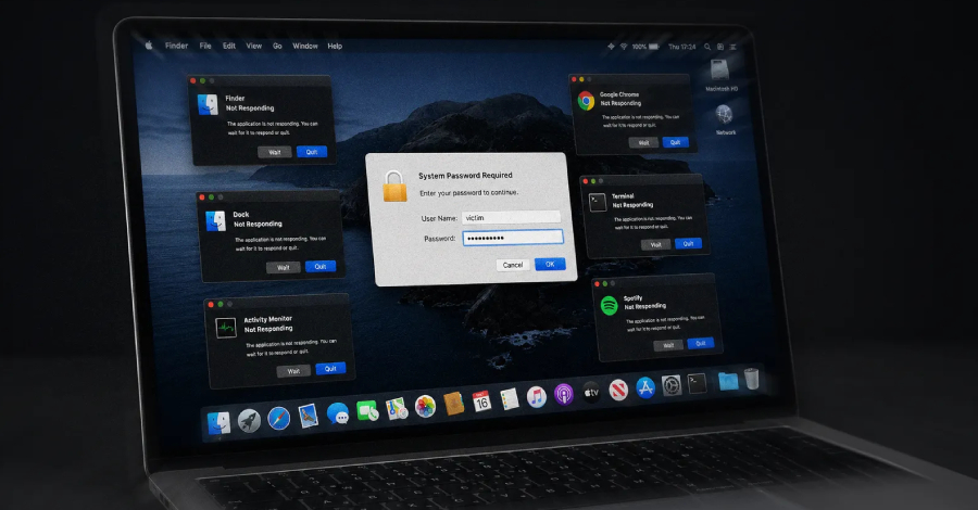 macOS ClickLock Stealer: Uygulamaları 210ms'de Öldüren Tehdit ve Korunma Yolları