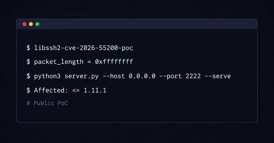 libssh2'de Kritik CVE-2026-55200 Güvenlik Açığı: SSH İstemcileri Tehdit Altında!