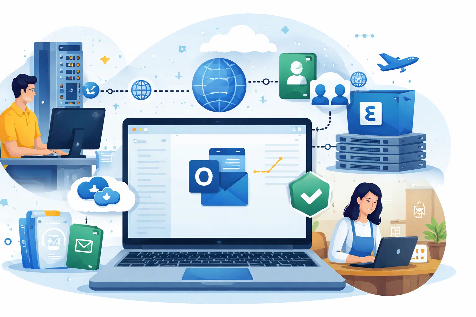 GPO Kullanarak Outlook'u Exchange ile Otomatik Yapılandırma (Önbellekli Mod)