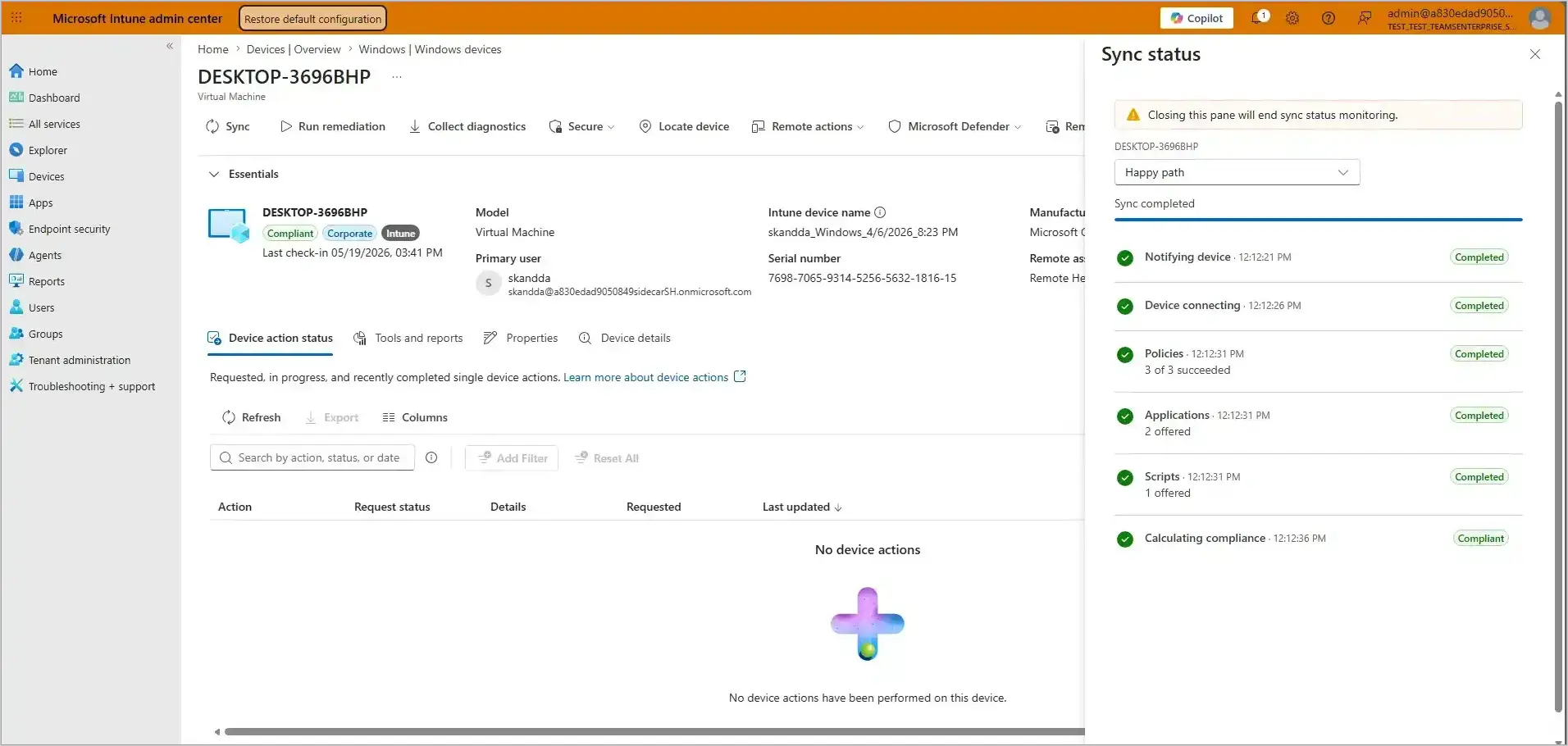 Intune, macOS Uyumluluğu ve Windows Autopilot Cihaz Hazırlığı için Cihaz Bazında Senkronizasyon Takibi