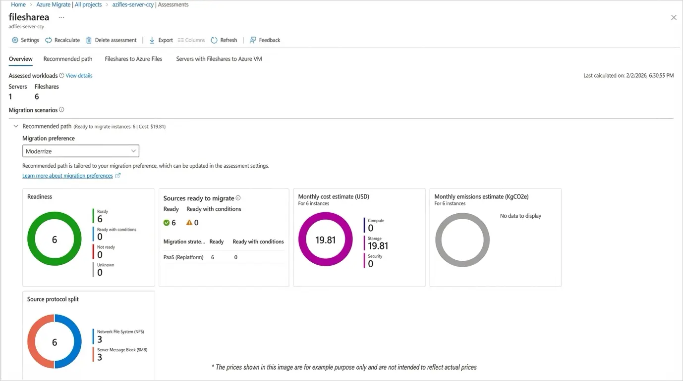 Azure Migrate ile SMB ve NFS Dosya Paylaşımlarının Otomatik Keşfi ve Değerlendirilmesi