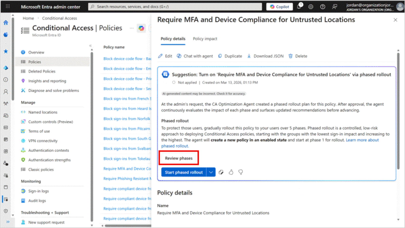 Microsoft Entra ID Conditional Access Optimization Agent ile Güvenlik Politikası Optimizasyonu