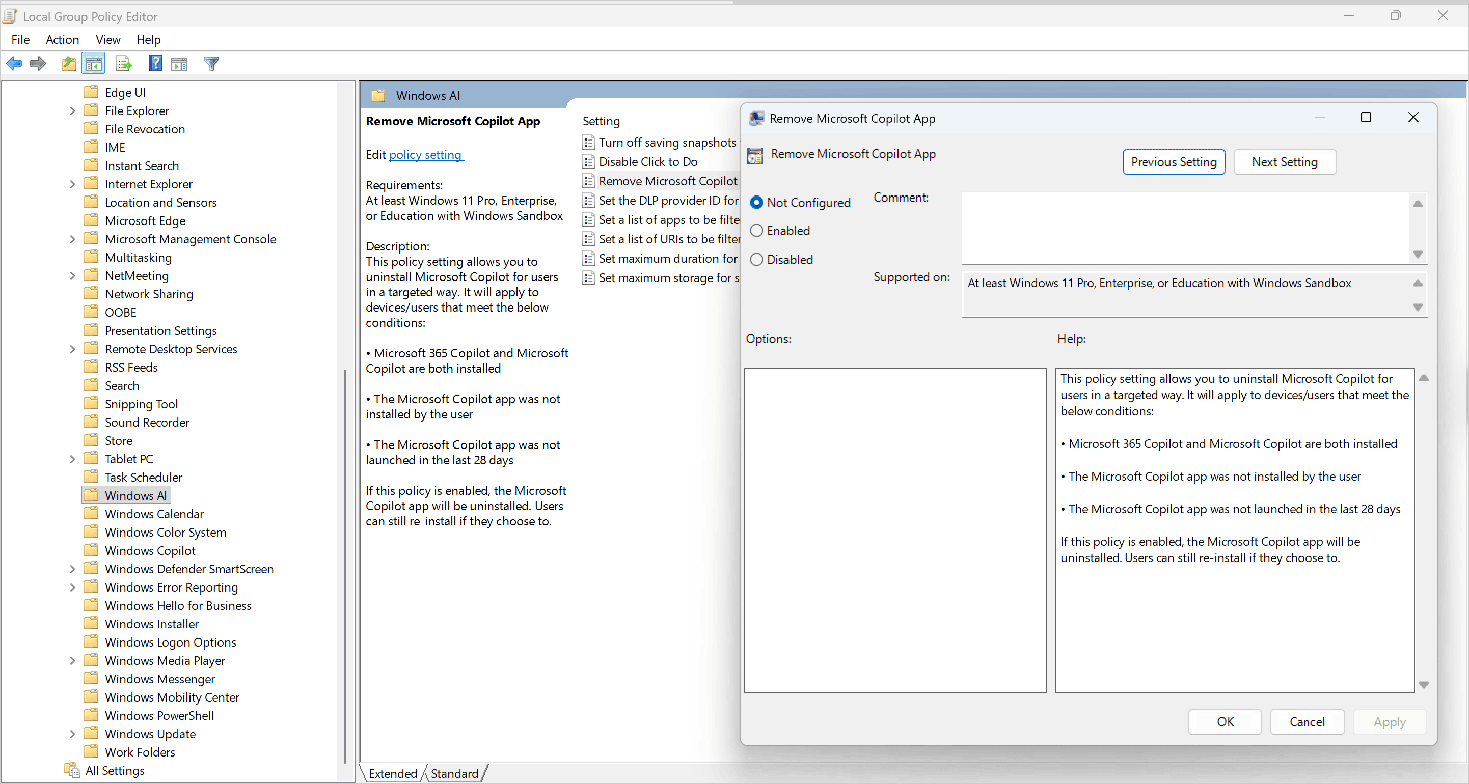 Windows 11 Üzerinde Microsoft Copilot Uygulamasını Kaldırma Rehberi