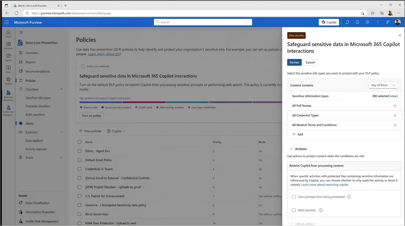 Microsoft 365 Copilot Güvenlik ve Yönetişim: Purview DLP ve Erişim Kontrolleri